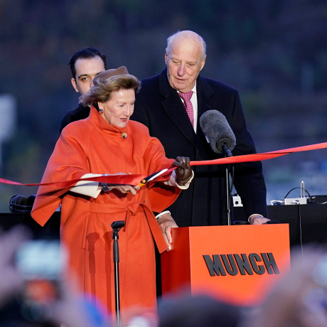 The King and Queen opened the new MUNCH